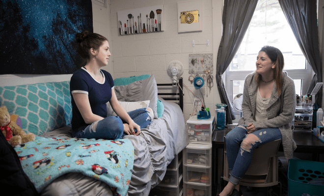 Students in Dorm Room